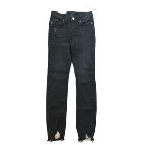 NWT Joe's The Elsa Mid Rise Skinny Youth Girls Denim Jeans Black Dark Wash 12